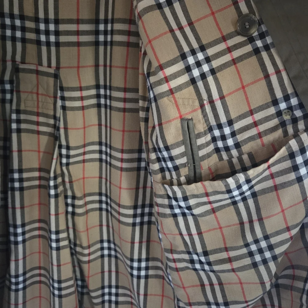 Vintage Burberrys  Trench CoatMade in England NovaCheck Lined Classic Price Firm - Picture 9 of 10